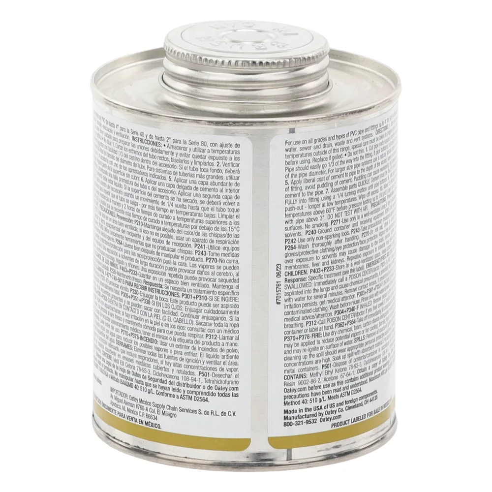 Pegamento / Cemento Claro de 473 ml para Tubo Conduit PVC Pesado. – vista 4