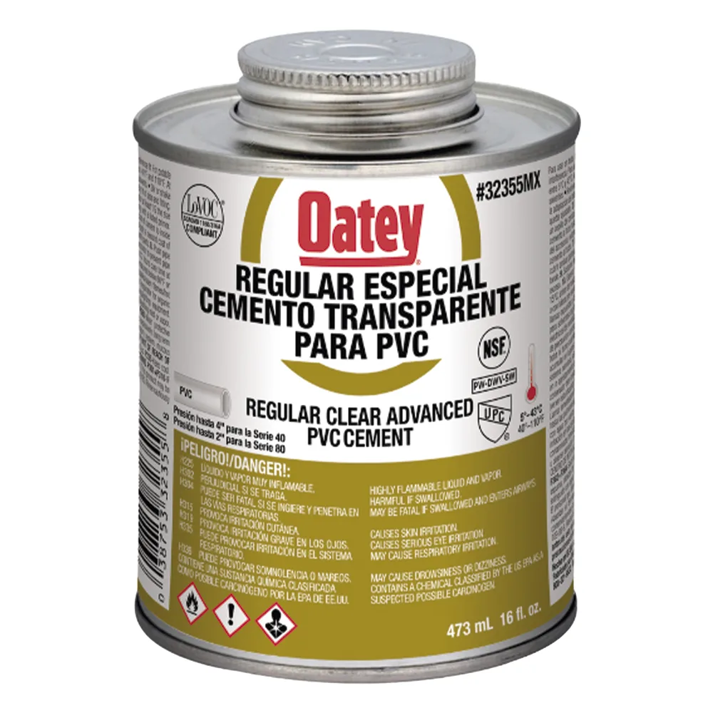 Pegamento / Cemento Claro de 473 ml para Tubo Conduit PVC Pesado.