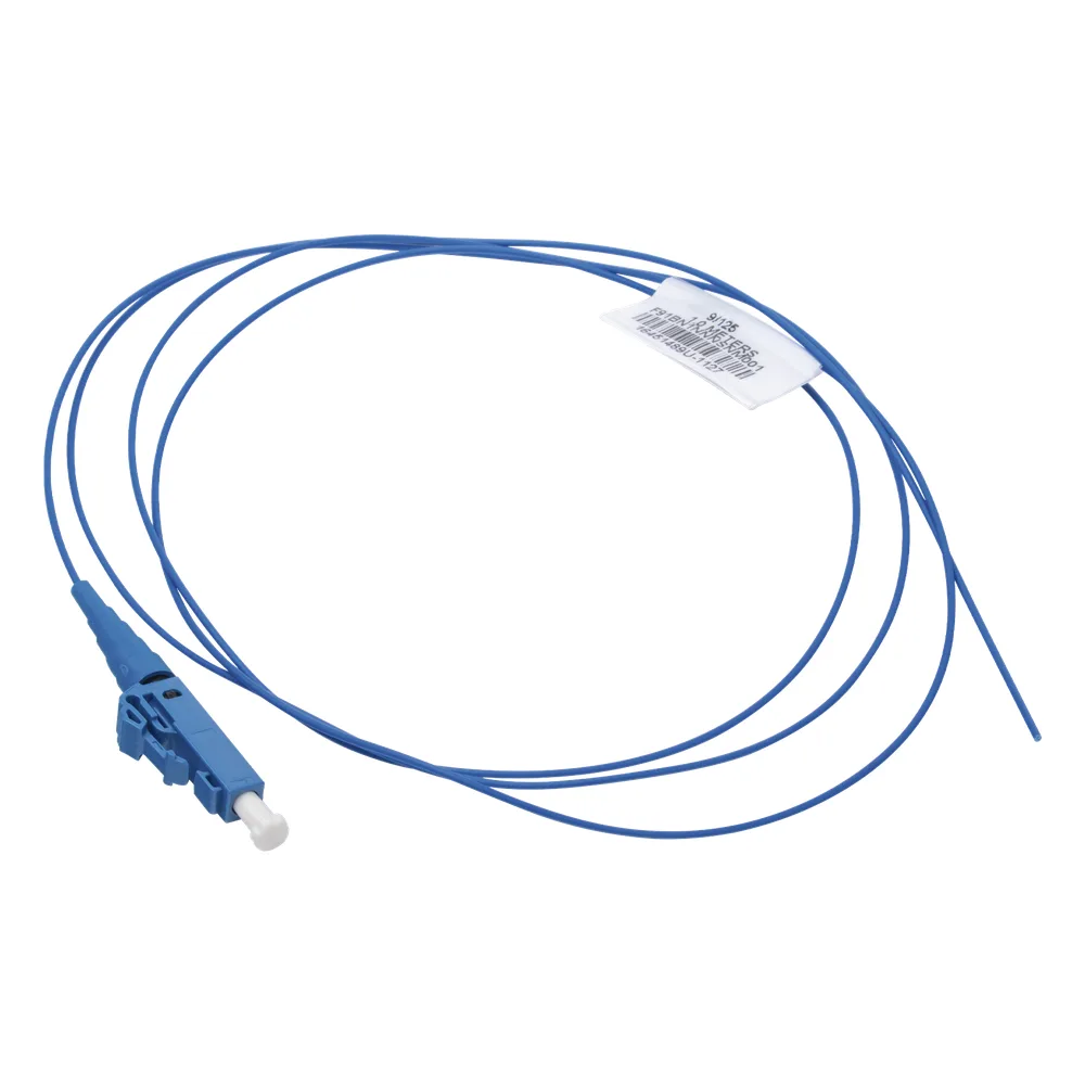 Pigtail de Fibra Óptica LC Simplex, Monomodo OS2 9/125, 900um, Color Azul, 1 Metro (3.28 Pies)