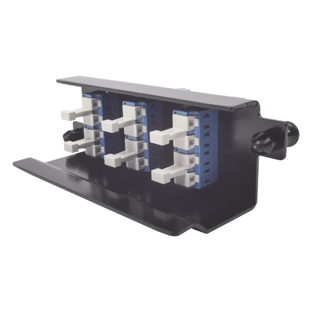 Placa Acopladora de Fibra Óptica Plug and Play, Con 6 Conectores LC Duplex (12 Fibras), Para Fibra Monomodo, Azul – vista 3