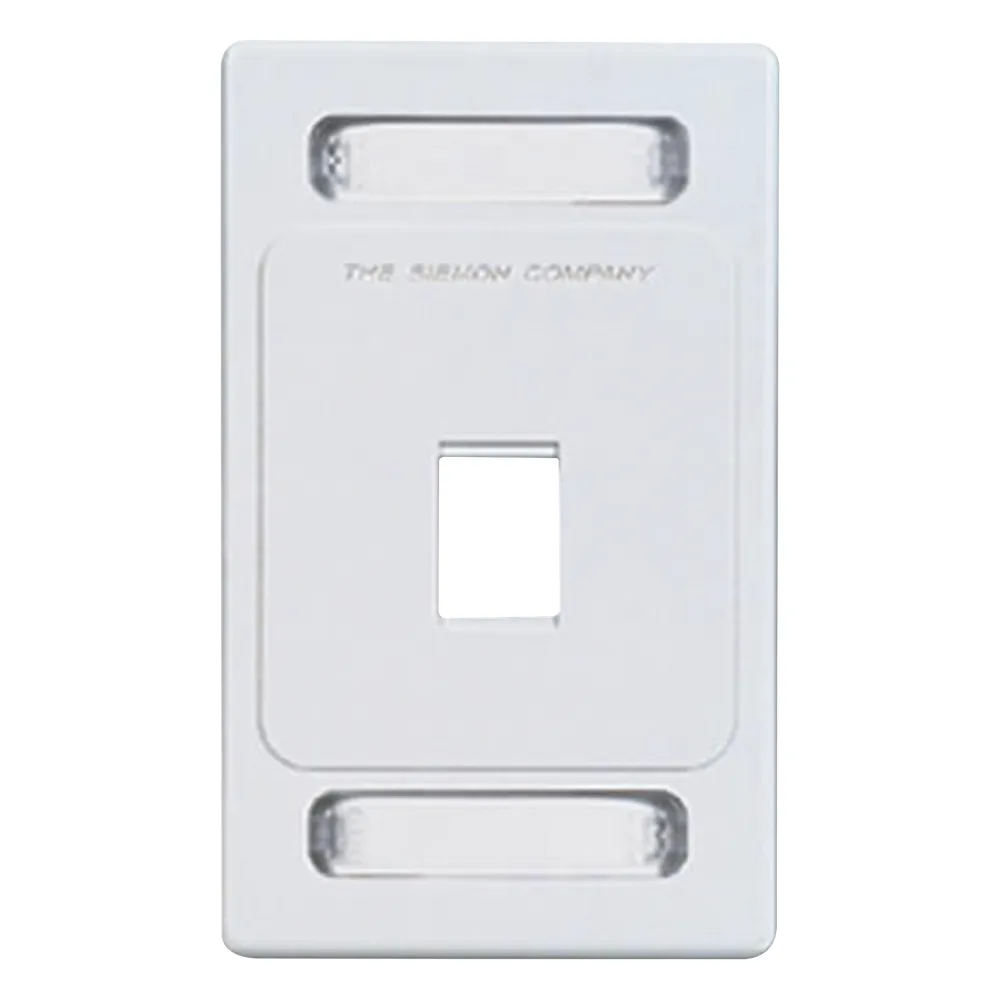Placa de Pared Keystone de 1 Salida, Color Blanco, para Jacks Keystone Z-MAX y MAX