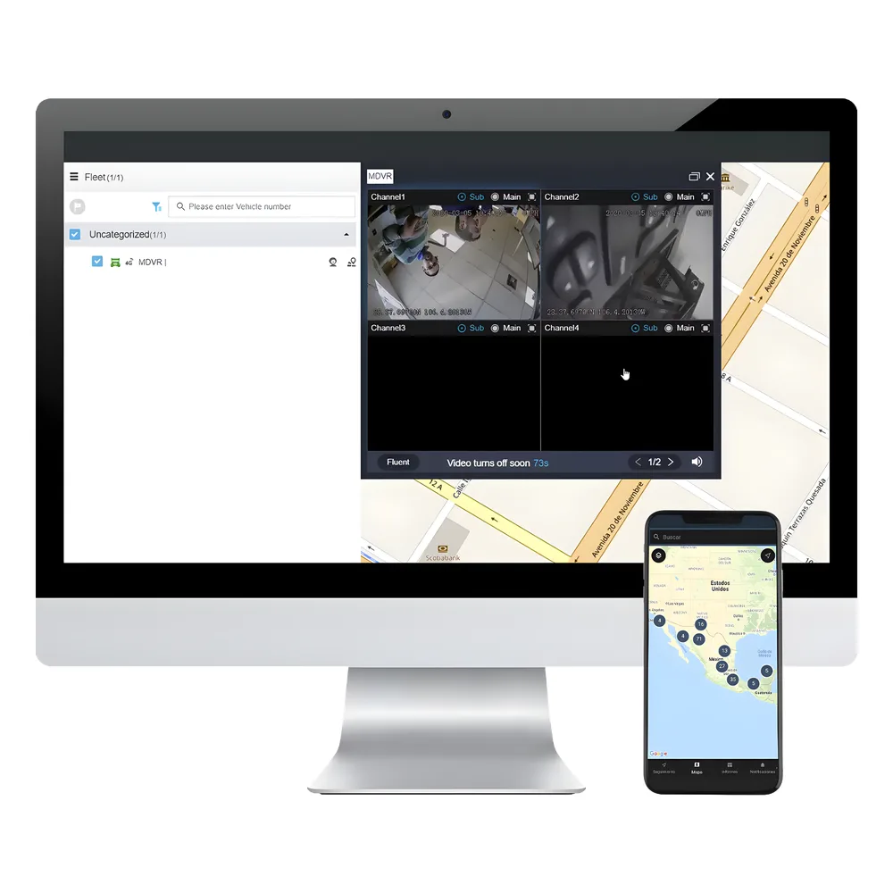 Plataforma Avanzada para Logística, Rastreo GPS, VIDEO Móvil y IoT / Anualidad (Licencia para 1 localizador GPS/DVR Móvil)