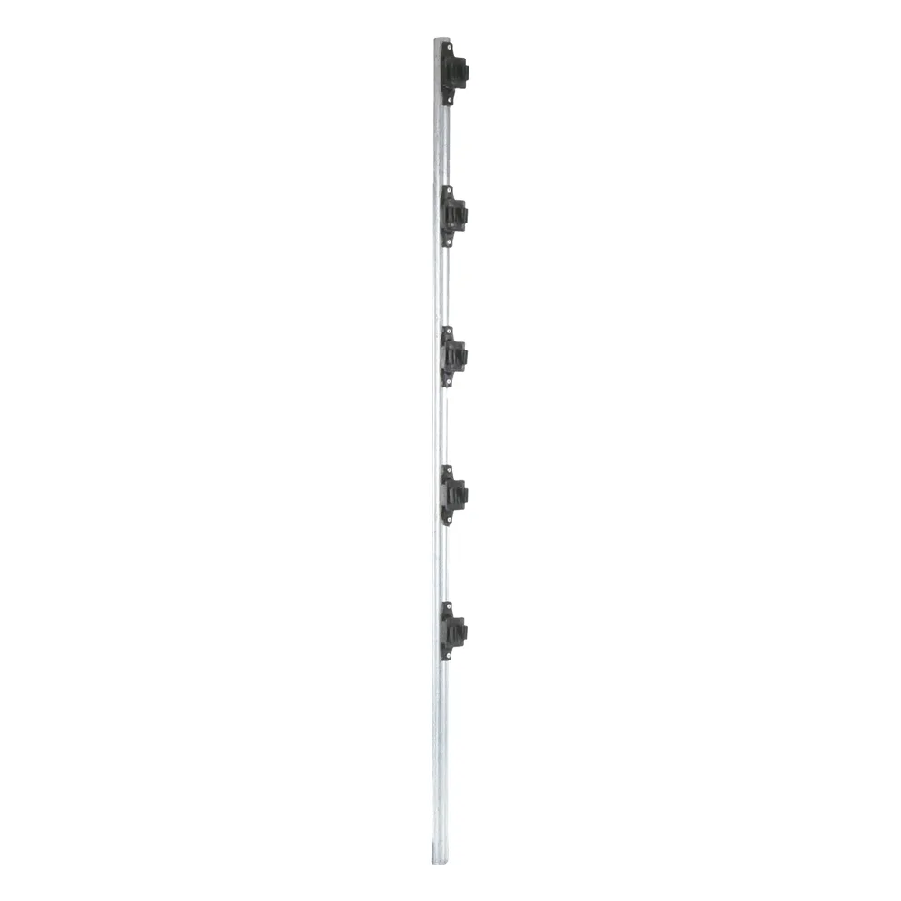 Poste de 1.2 m fabricado en tubo de acero galvanizado con 5 aisladores de paso – vista 3