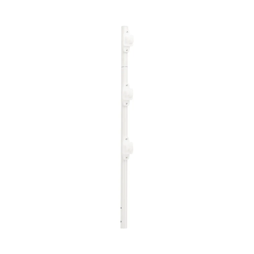 Poste de Paso / Tubo de Acero Galvanizado / Diámetro 1" / Longitud 75 cm / 3 Aisladores / Pintura Blanca / Peso 0.5 KG – vista 2