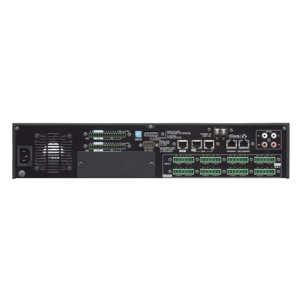 Procesador Matricial de Audio | DSP | 34 Entradas (entre digital y análogas)  x 16 Salidas | Ideal para Instalaciones Comerciales |  Interfaz Dante – vista 3