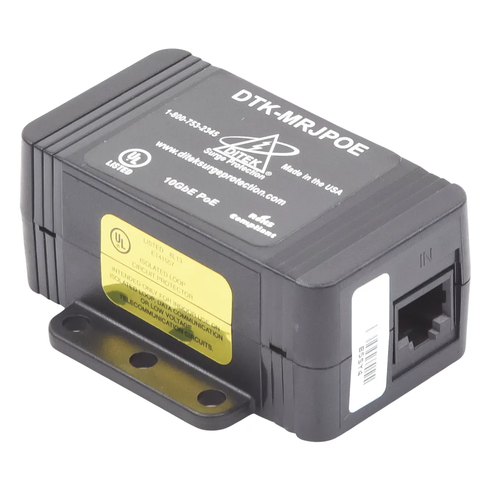 Protector PoE / RJ45 Hembra / 10 GbE / PoE y HiPoE / Cámaras IP y WAP – vista 4