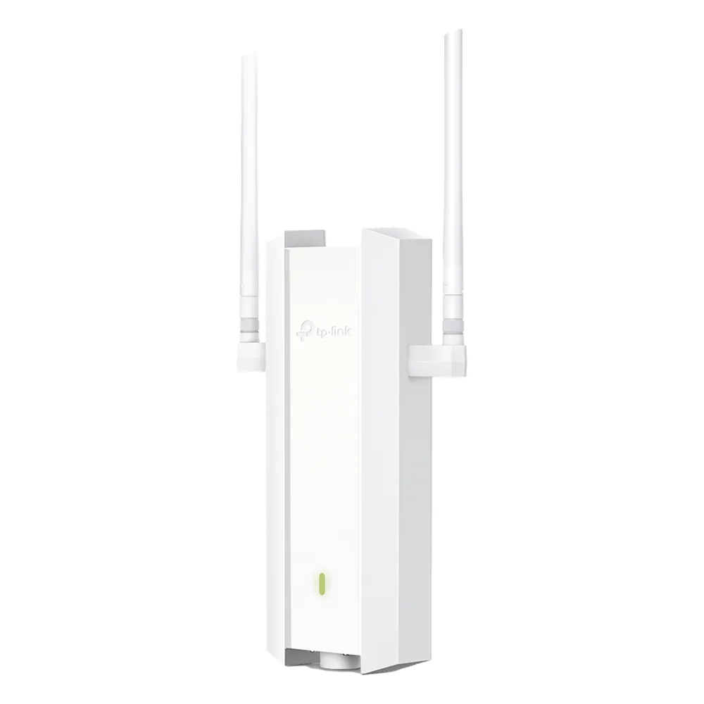 Punto de Acceso Omada Exterior / Wi-Fi 6 AX1800 MU-MIMO 2x2 / Mesh Omada / Alta Densidad de Usuarios / Carcasa Resistente IP67 / Configuración por Controlador o Stand-Alone / Para Montaje en Mástil/ Pared / Alimentación PoE+
