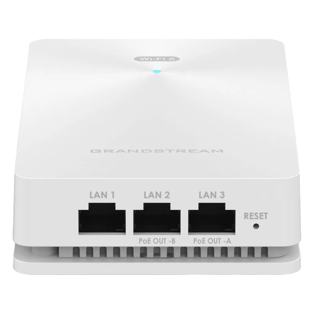 Punto de acceso Wi-Fi 6 802.11ax de pared, MU-MIMO 2x2:2 (2.4G) y 3x3:2 (5G), Throughput inalámbrico de 3 Gbps y 4 puertos Gigabit cableados – vista 3