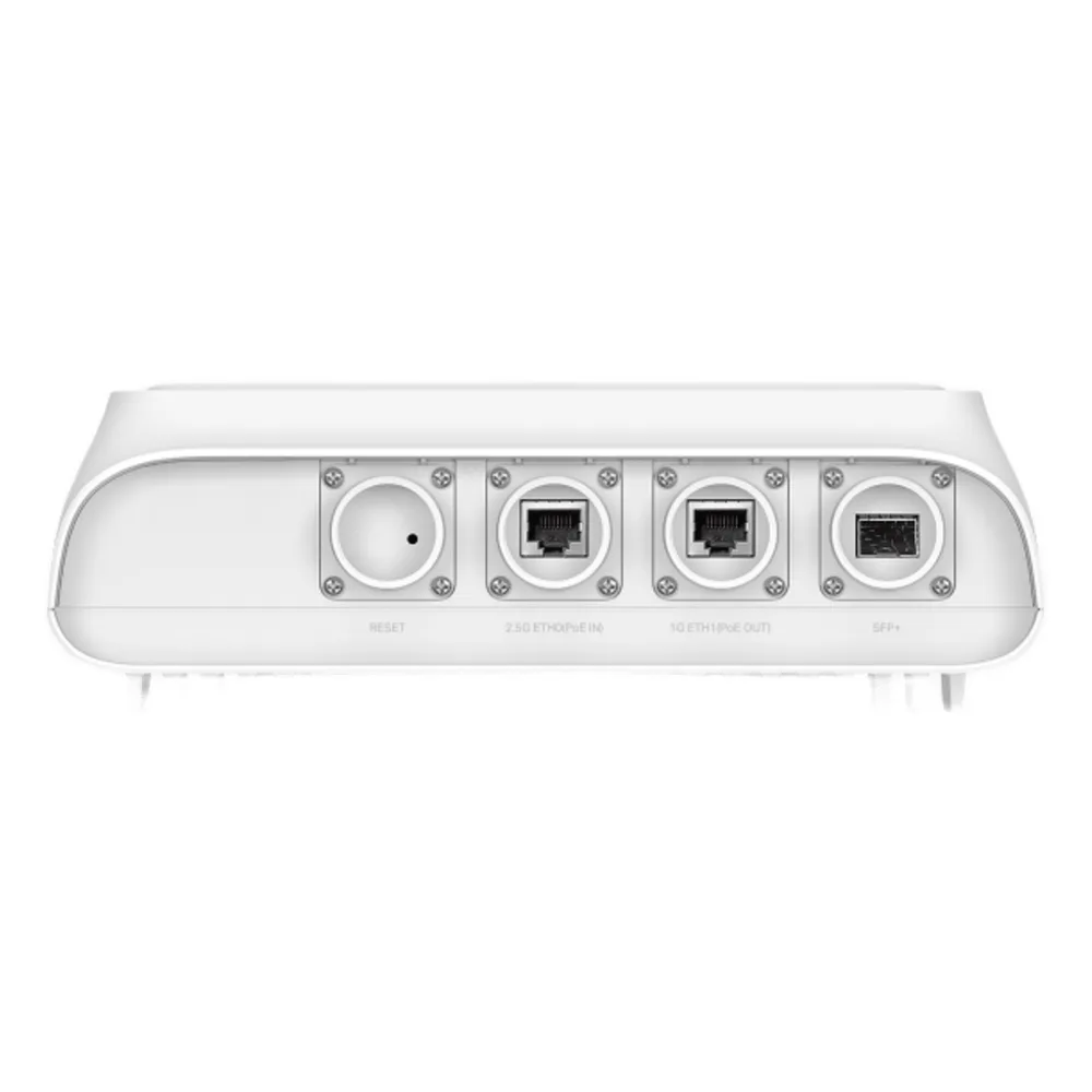Punto de Acceso Wi-Fi 6 AX3600 Indoor/Outdoor / 3.6 Gbps (1148 Mbps 2.4 GHz + 2402 Mbps 5 GHz) / 1x 10G SFP+ + 1x 2.5G PoE-In + 1x Gigabit PoE-Out / Hasta 1000+ Clientes / IP68 / Protección Rayos 6 kV / Bluetooth / Gestión Cloud – vista 4
