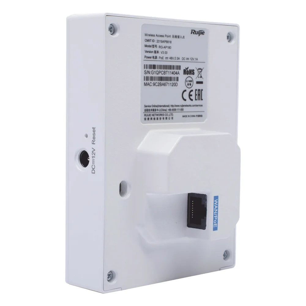 Punto de acceso Wi-Fi 6 para interior en pared hasta 1.7 Gbps doble banda 802.11AX MU-MIMO 2x2 – vista 4