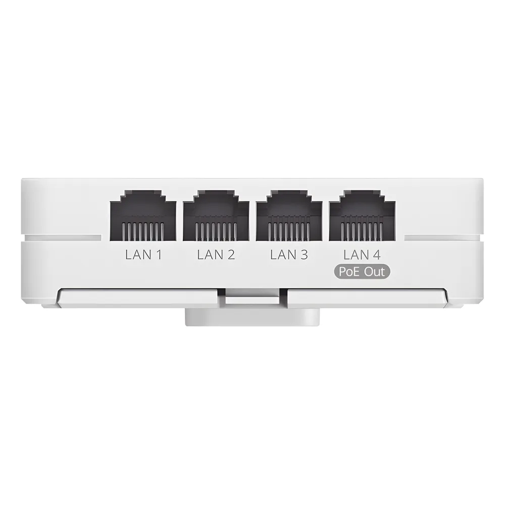 Punto de Acceso Wi-Fi 7 de Pared para Hotel u Oficina / BE3600 / Hasta 512 Usuarios / 1 Puerto 2.5G WAN PoE In + 3 LAN Gigabit + PoE Out / 802.11be / Gestión Cloud – vista 4
