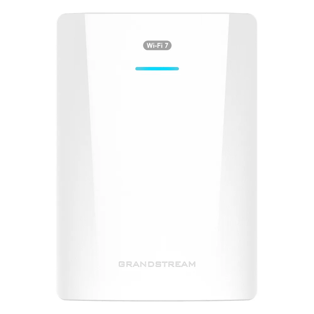 Punto de Acceso Wi-Fi 7 para Pared / GWN7670WM / MIMO 2x2:2 DL-UL OFDMA / Modulación 4096 QAM / 2.5G Ethernet PoE+ / Hasta 256 Clientes / QoS Avanzado / Cobertura 175 mts / Gestión Integrada y en la Nube