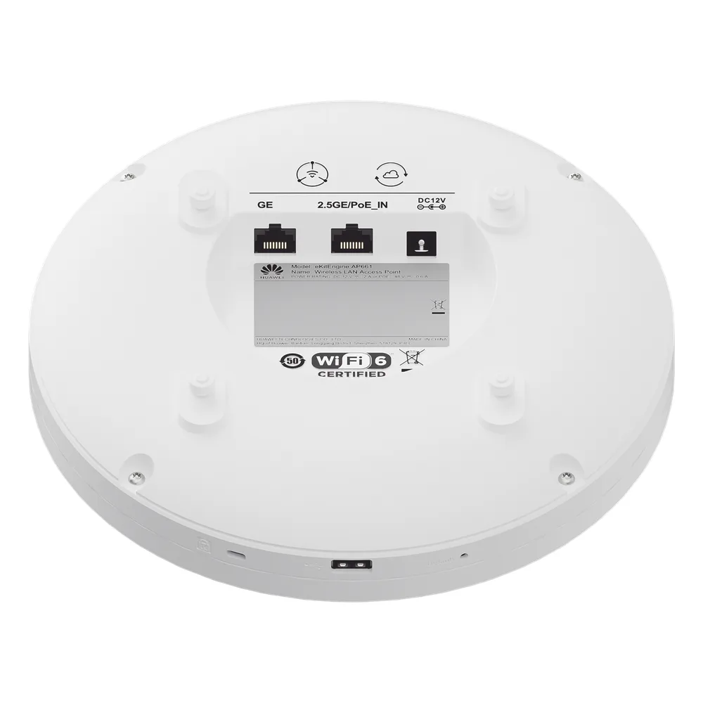 Punto de Aceso eKit Wi-Fi 6 de Alta Densidad / Hasta 1,536 Clientes / 6.5 Gbps / MU-MIMO / Triple Radio / 1 RJ45 2.5 Gbps + 1 RJ45 1 Gbps / Puerto USB / BLE / Antenna 20% más cobertura / Libre de licenciamiento – vista 4