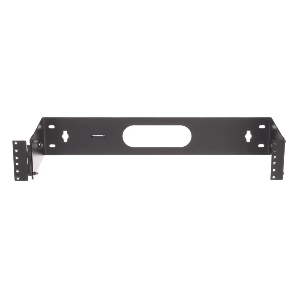 Rack Abierto de Instalación en Pared con Bisagras, Profundidad de 159 mm, 19 in de Ancho, 2 UR, Color Negro