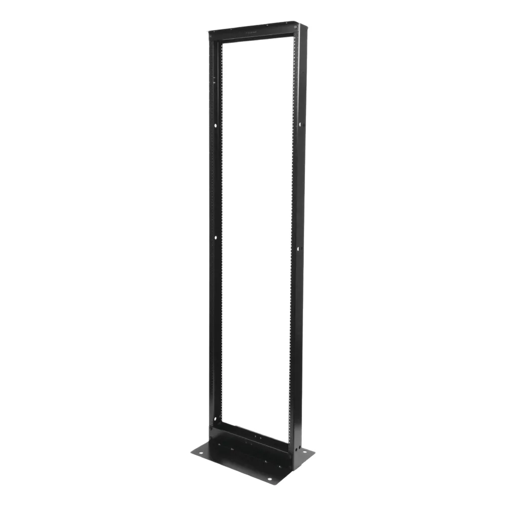 Rack de Dos Postes Estándar de 19", Numerado, Fabricado en Acero y 45 Unidades de Rack, Color Negro