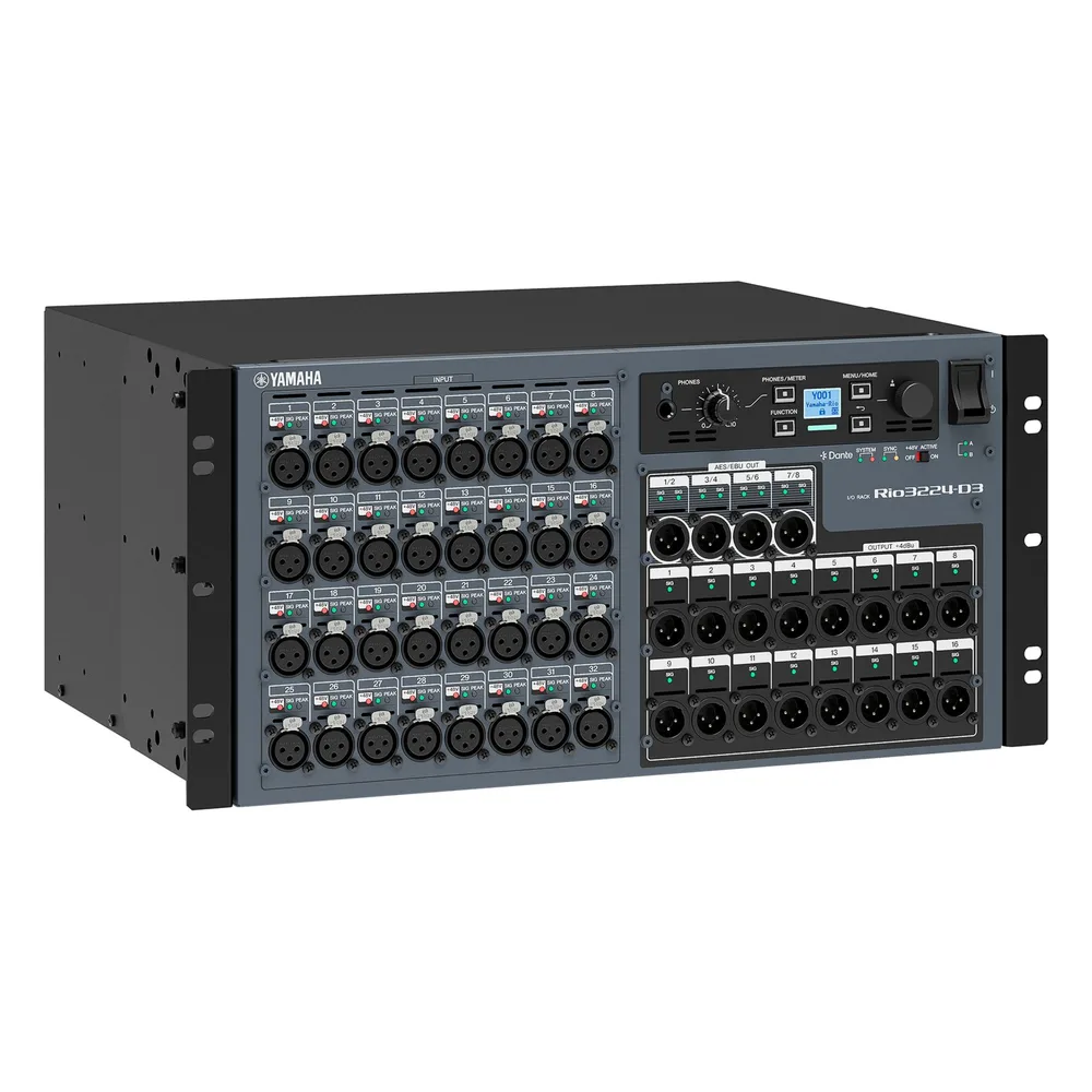 RACK DE EXPANSION E/S PARA CONSOLA DE AUDIO 32 IN X 24 OUT, DANTE – vista 3