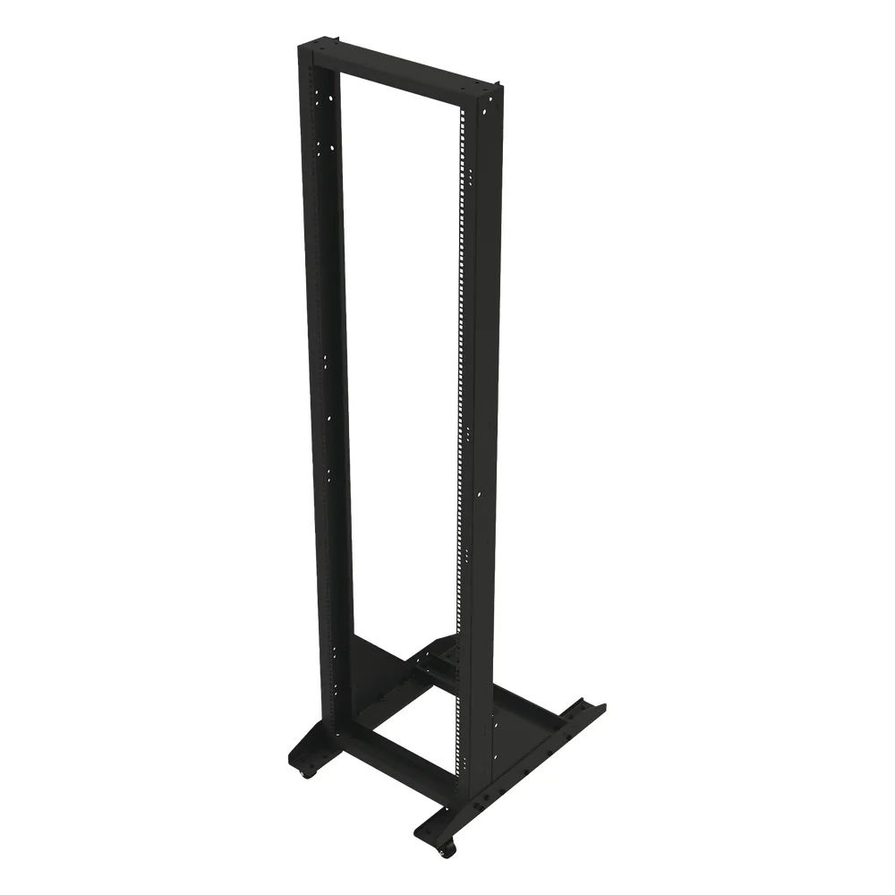 Rack Móvil de Acero de 2 Postes, 45 UR, Incluye 4 Ruedas Uso Rudo.