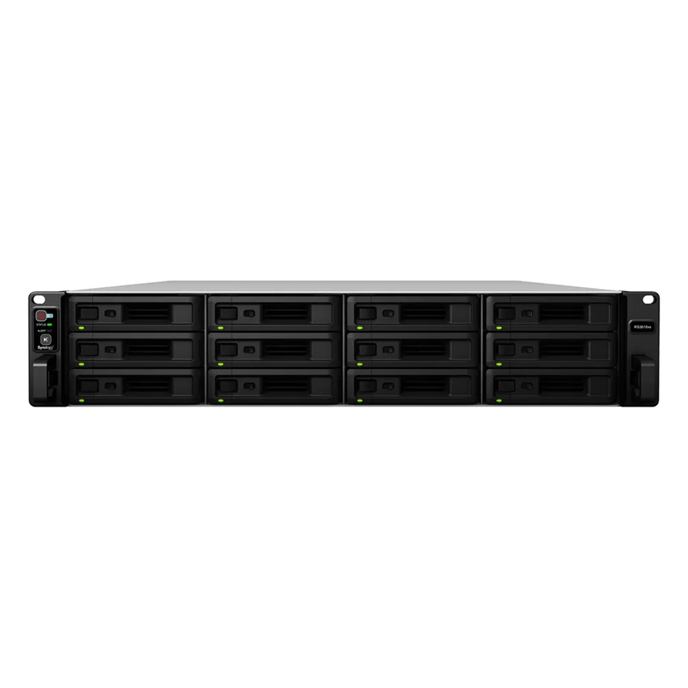 RackStation RS3618xs | Almacenamiento Empresarial | CPU Intel Xeon D-1521 | 12 Bahías | Escalable a 36 Bahías | 8GB DDR4 ECC | 10GbE | Compatibilidad con Virtualización . – vista 2