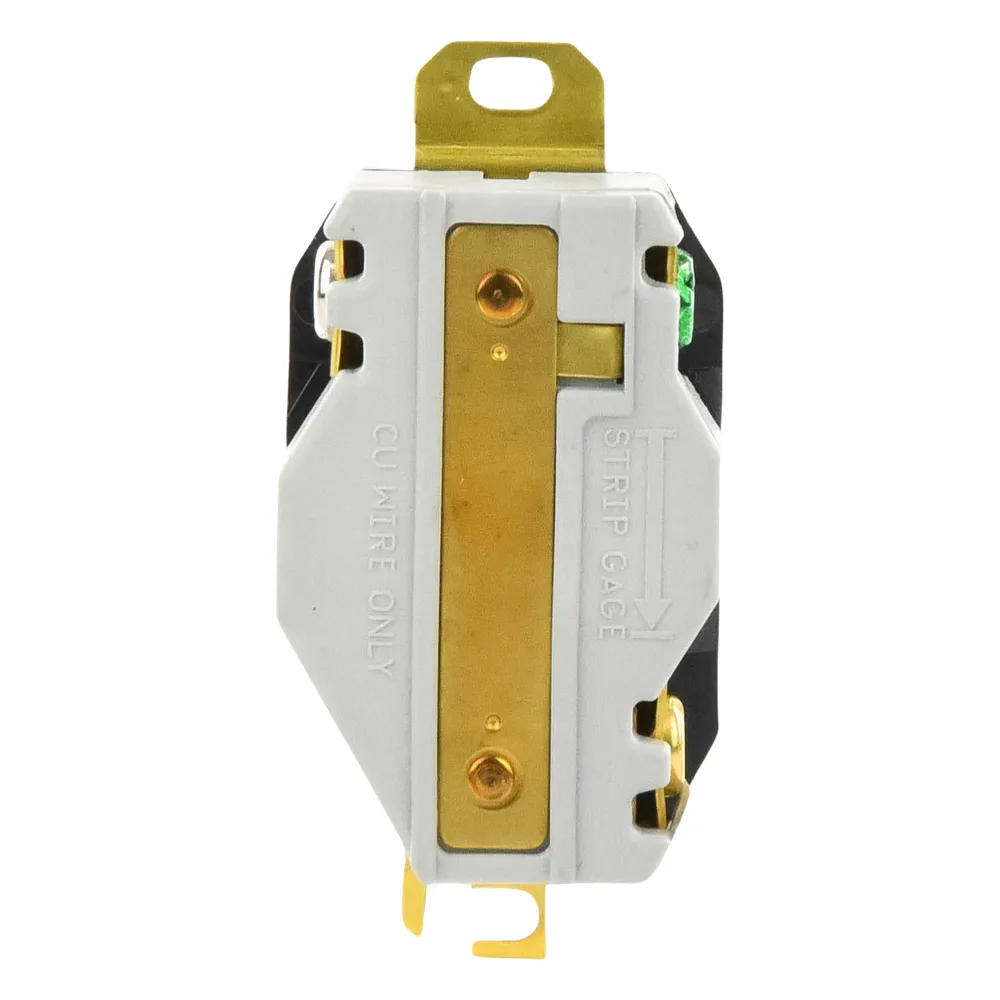 Receptáculo de Media Vuelta Industrial 30 A 125 V CA 2 Polos 3 Hilos (Nema L5-30R) Color Negro – vista 3