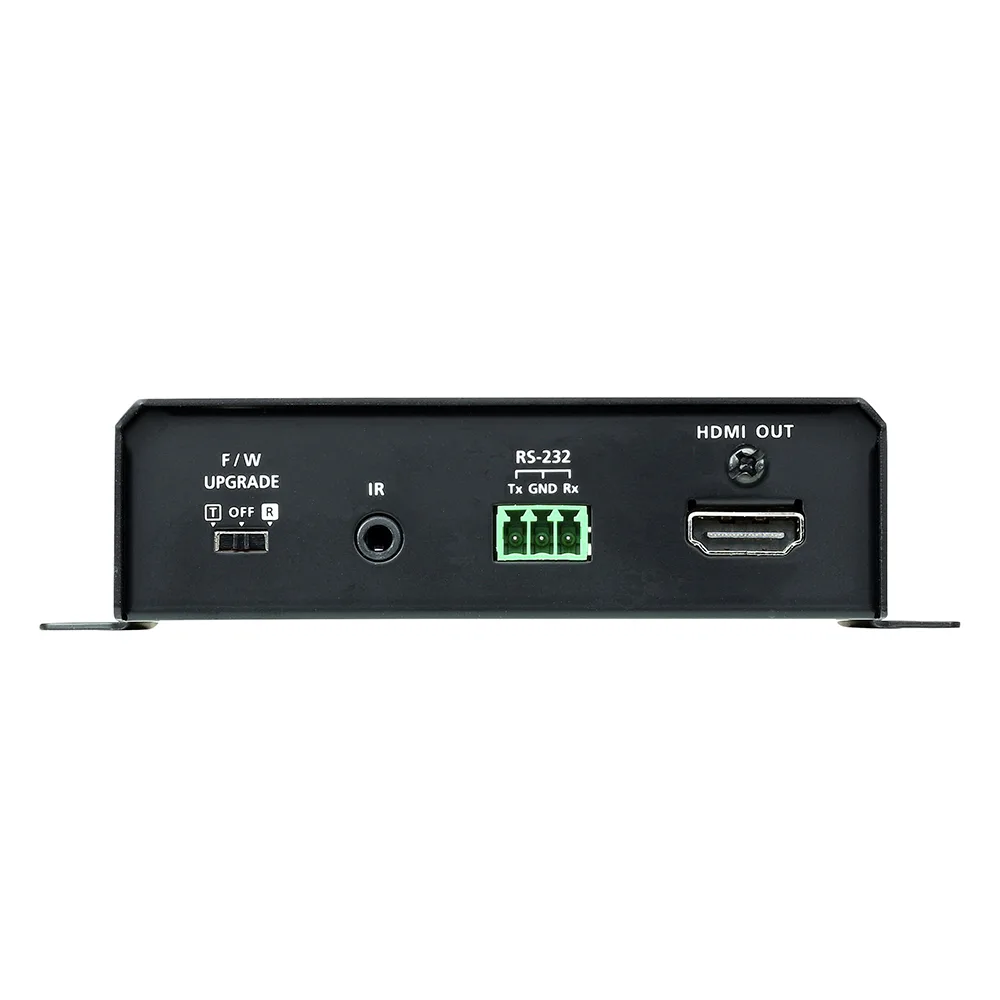 Receptor HDMI HDBaseT-Lite con PoH | 4K a 35 m (Cat 5e/6) / 40 m (Cat 6a/ATEN 2L-2910 Cat6); 1080p a 60 m (Cat 5e/6) / 70 m (Cat 6a/ATEN 2L-2910 Cat6) | HDBaseT Clase B | PoH PD | – vista 2
