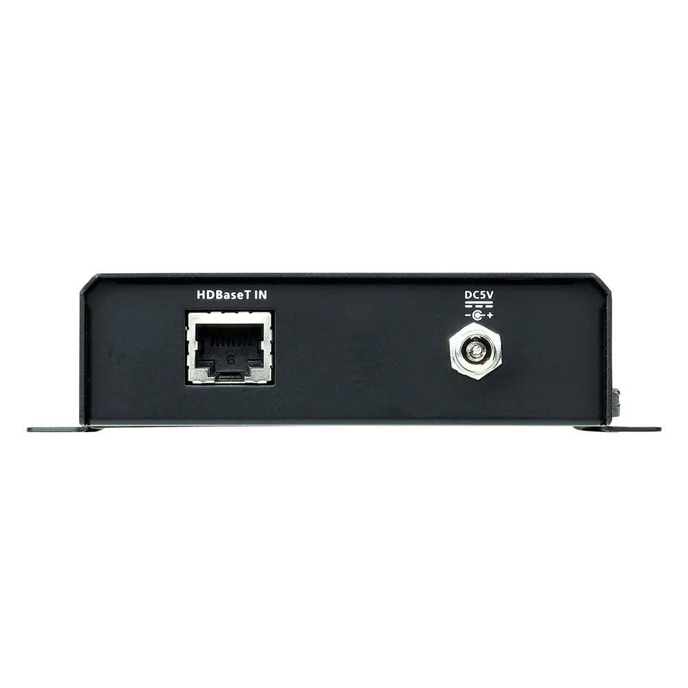 Receptor HDMI HDBaseT-Lite con PoH | 4K a 35 m (Cat 5e/6) / 40 m (Cat 6a/ATEN 2L-2910 Cat6); 1080p a 60 m (Cat 5e/6) / 70 m (Cat 6a/ATEN 2L-2910 Cat6) | HDBaseT Clase B | PoH PD | – vista 3