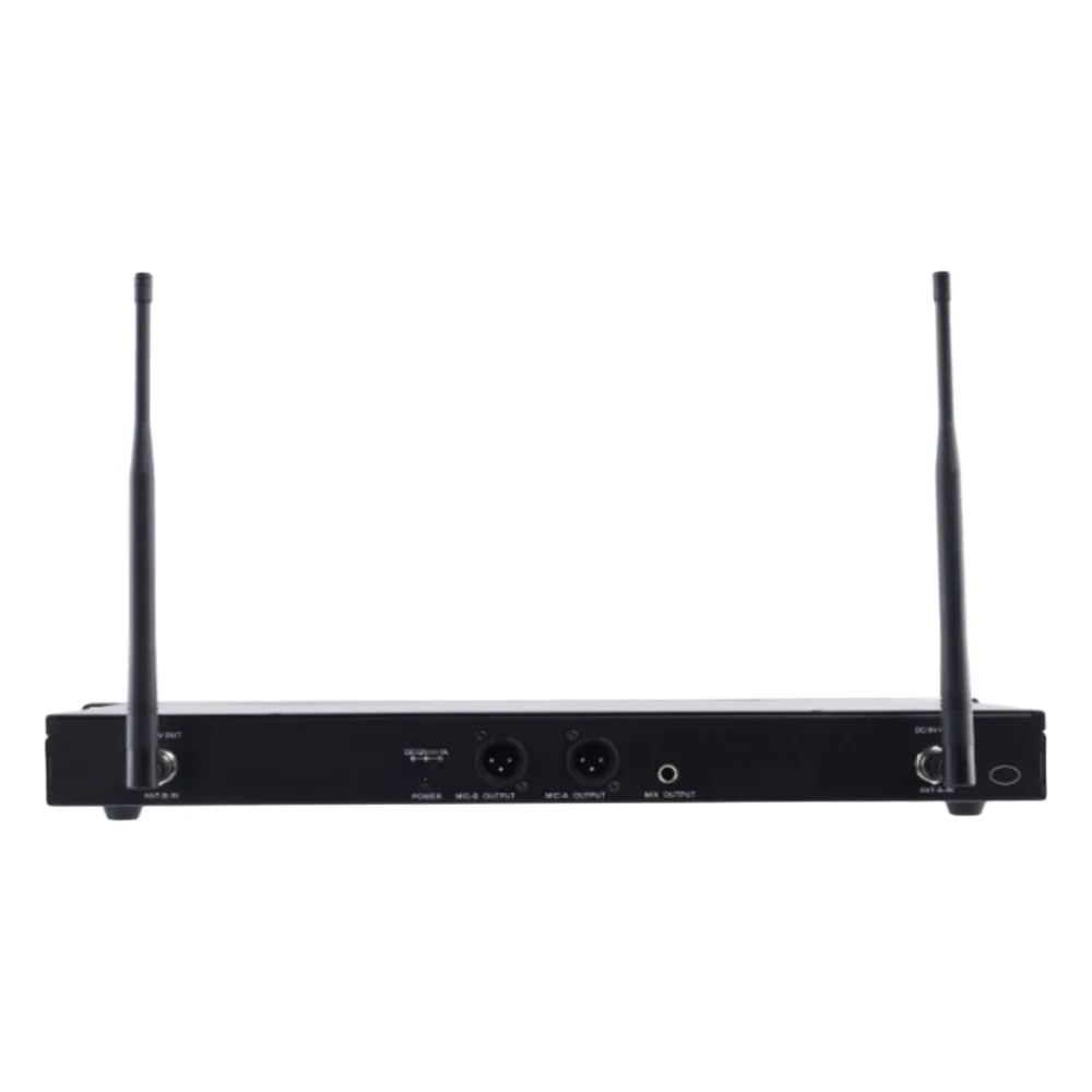 Receptor Inalámbrico Dual Canal Digital U-Band | 4 Bandas de Frecuencia (470-830 MHz) | Transmisión Digital pi/4-DQPSK | Pantalla TFT-LCD 2.2" | Anti-Interferencia con ID Code Pilot | Salidas Balanceadas y Desbalanceadas | Ecualizacion – vista 3