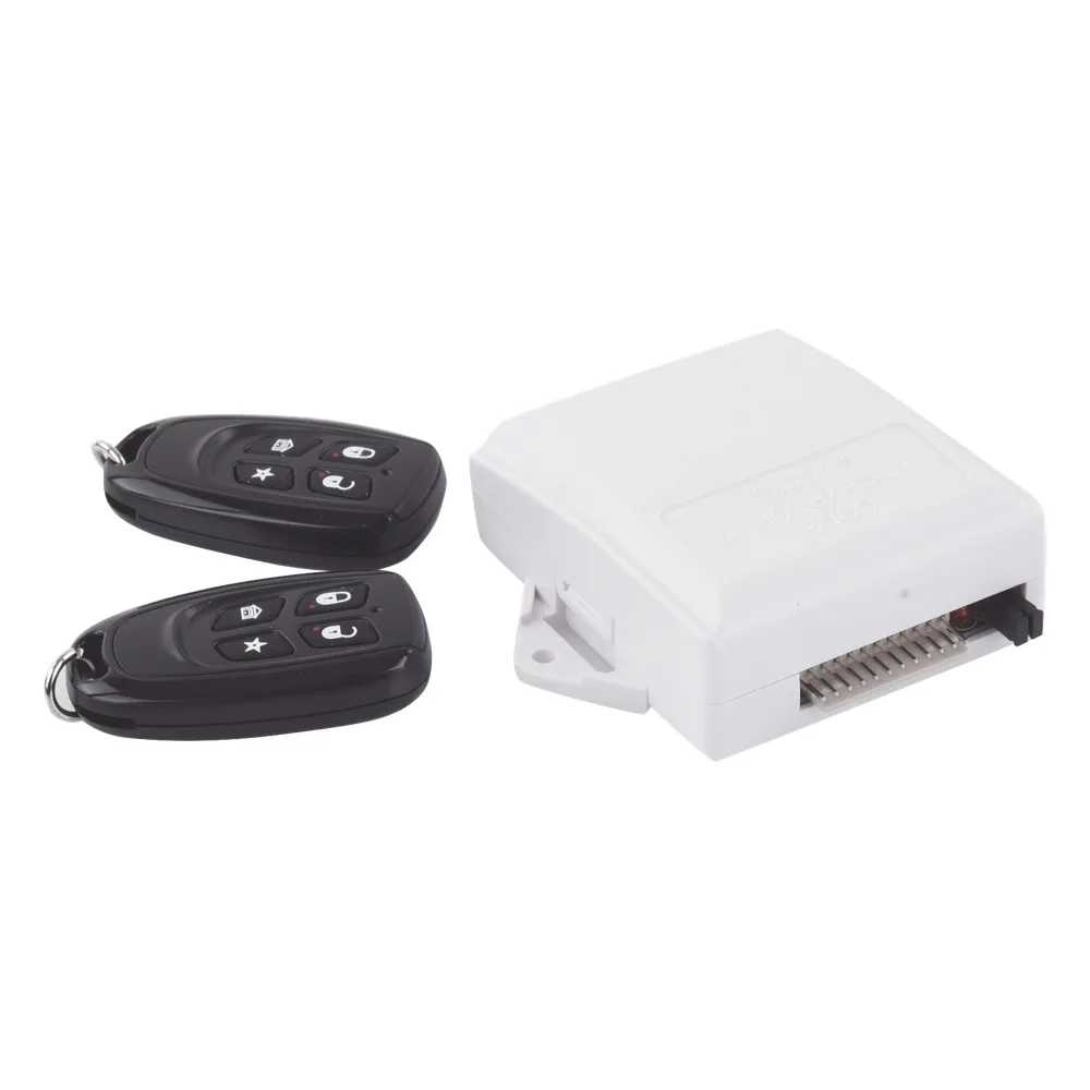 Receptor universal 433 MHz con dos controles remotos y salidas relay compatible con múltiples paneles de alarma – vista 2