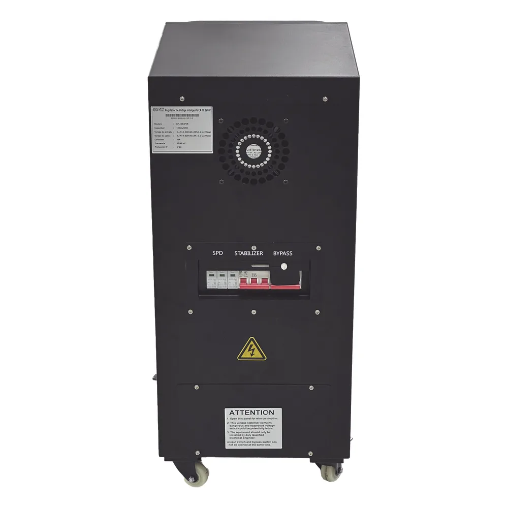 Regulador de Voltaje Industrial Trifásico 10 kVA/8 kW 220/110 V / Entrada 176-264 V Vca / Salida 215.6-224.4 Vca – vista 5