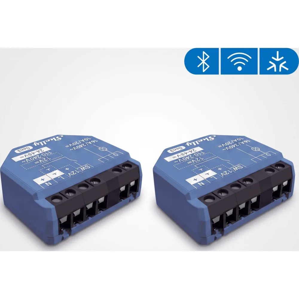 Relevador inalámbrico inteligente 16A, 110-230 V, 1 salida de contacto seco, compatible con asistente de voz Alexa, Google Home