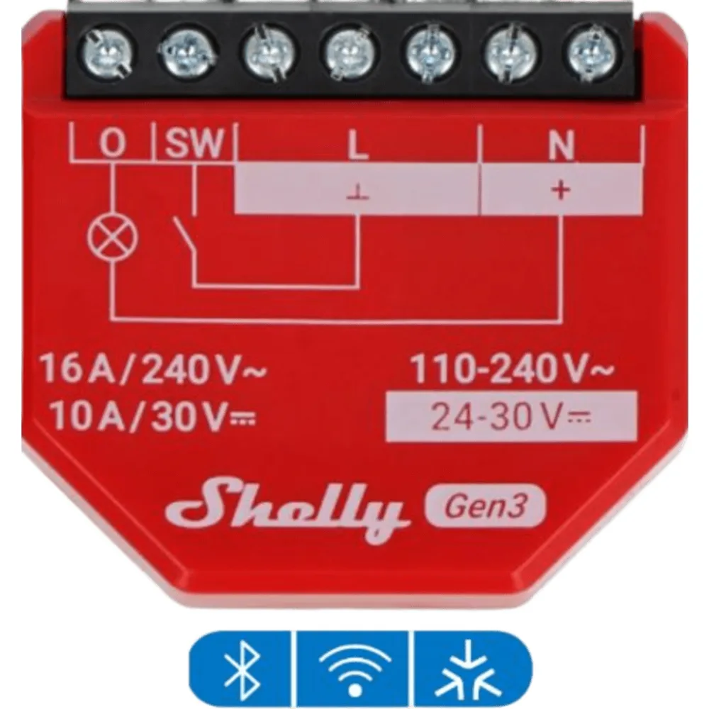 Relevador inalámbrico inteligente 16A, 110-230 V, medición de consumo, compatible con asistente de voz Alexa, Google Home
