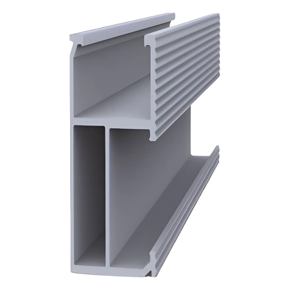 Riel 5 para montaje de módulos fotovoltaicos de aluminio anodizado de 4400mm.