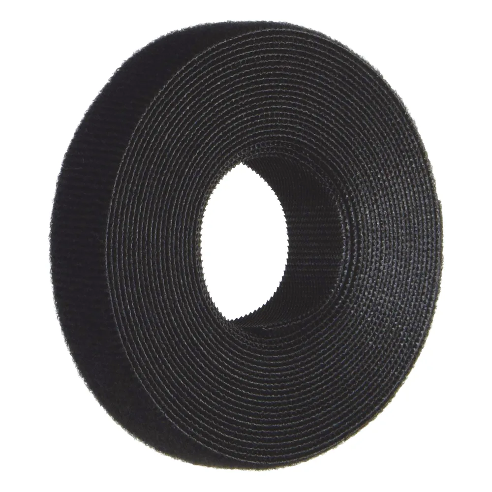 Rollo de Cinta de Contacto, de 15 Pies (4.5m) de Largo, 19.1 mm de Ancho, Color Negro – vista 2