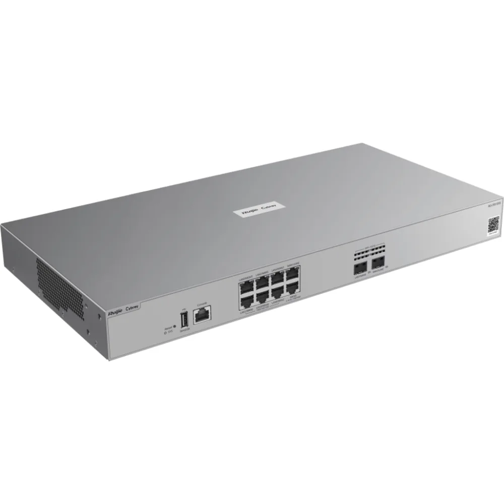 Router Cloud-Managed / 5 Gbps Throughput / 250,000 Sesiones Concurrentes / 6 Puertos GE + 2 Puertos 2.5G + 2 Puertos 10GE SFP+ / SD-WAN / Anti-DoS/DDoS por Hardware / Gestión Cloud y App Móvil / Línea Cybrey