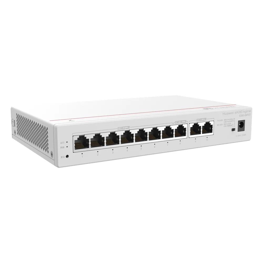 Router eKit / 2 Puertos WAN Gigabit / 1 Puerto LAN/WAN Gigabit  / 7 Puertos PoE LAN Gigabit / Presupuesto PoE 124 W / Rendimiento de 2 Gbps / Controlador (64 APs) / Hasta 250 clientes / Libre de licenciamiento – vista 2