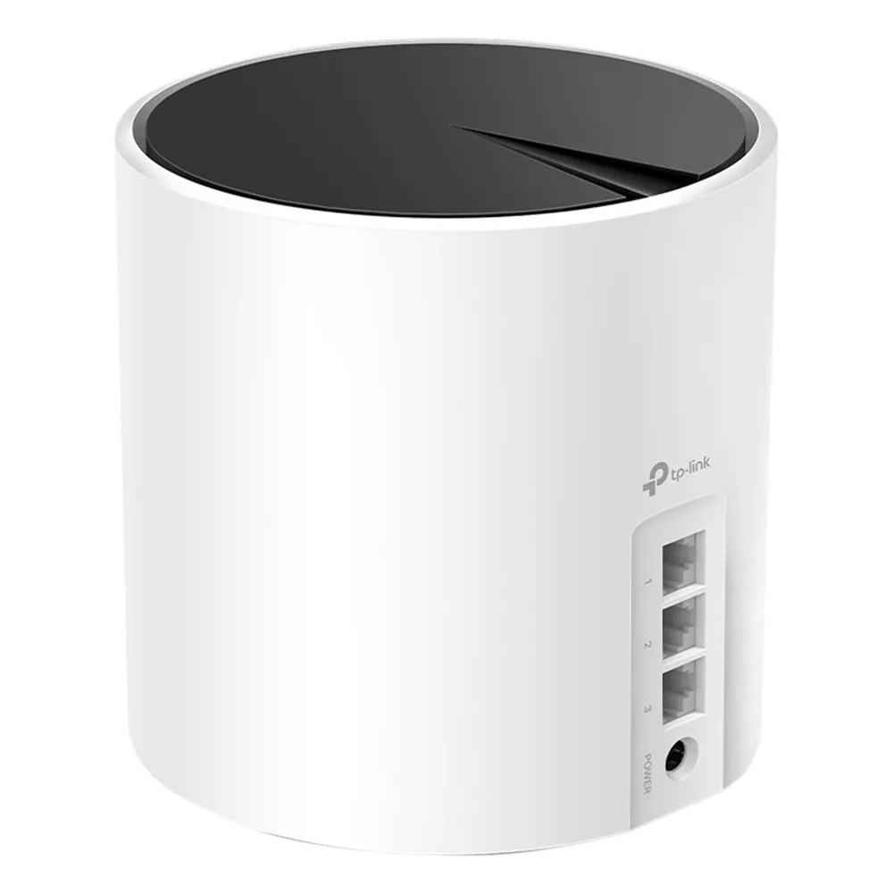 Router Inalámbrico MESH Interior para Hogar / Doble Banda Wi-Fi 6 AX3000 Mbps / 3 Puerto Gigabit WAN/LAN / 2 Antenas Internas / Administración Mediante la App Deco (iOS, Android) / Protección HomeShield – vista 2