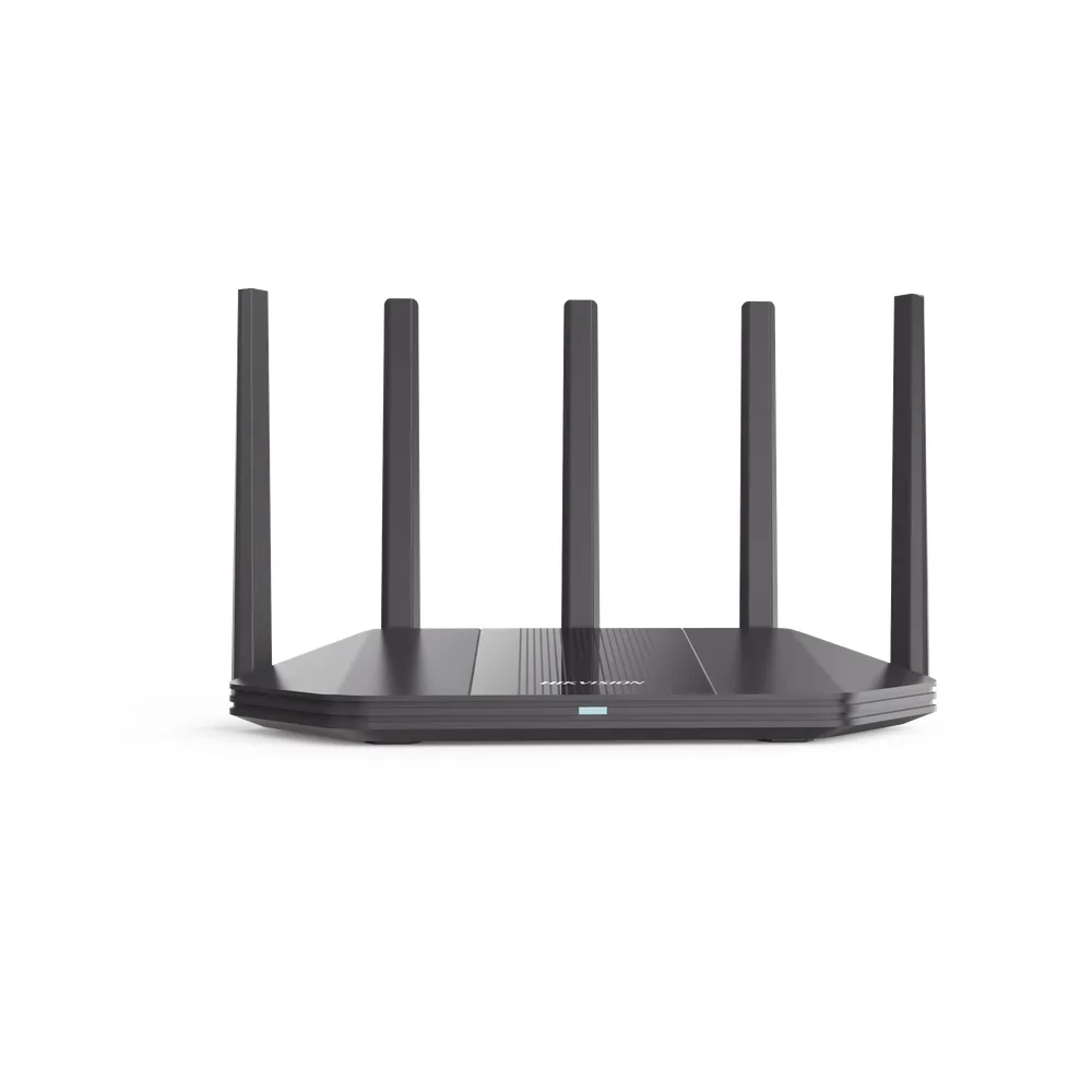Router Inalámbrico / Wifi 6 / Hasta 1800 Mbps / MESH / Doble Banda AC (2.4 GHz y 5 GHz) / 4 Puertos 1000 Mbps /  5 Antenas Omnidireccional / Interior / Beamforming Optimizado /  Administración Gratuita desde la Nube