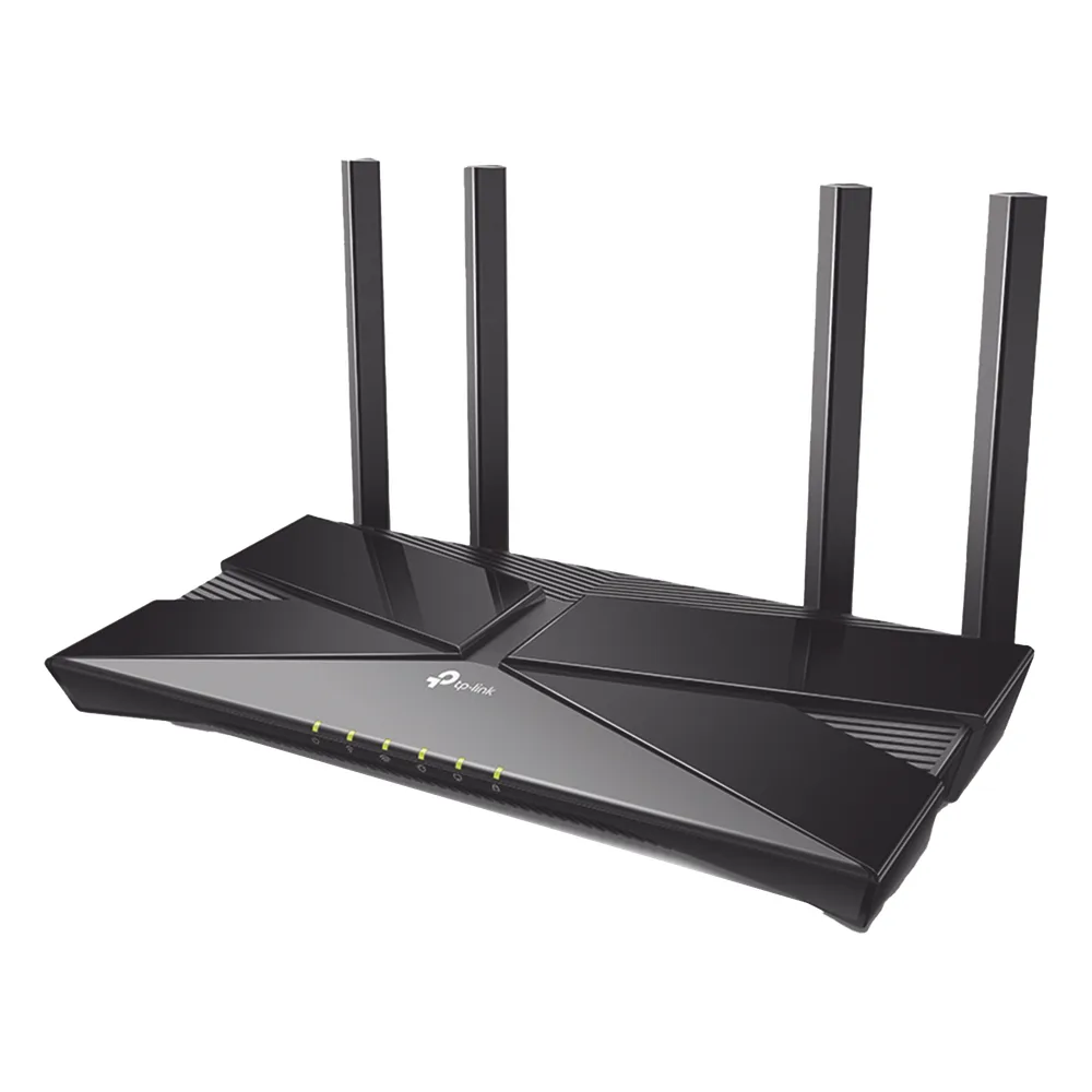 Router WiFi6 AX1800 / MIMO 2X2 / EasyMesh / 1 Puertos Gigabit WAN + 4 Puertos Gigabit LAN / OFDMA / Beamforming / WPA3 / Tether App / HomeShield