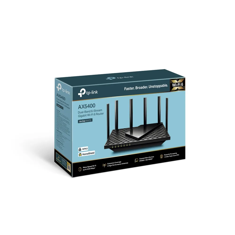 Router WiFi6 AX54000 / MIMO 4X4 / EasyMesh / 1 Puertos Gigabit WAN + 4 Puertos Gigabit LAN / OFDMA / Beamforming / WPA3 / Tether App / HomeShield / USB 3.0 – vista 4