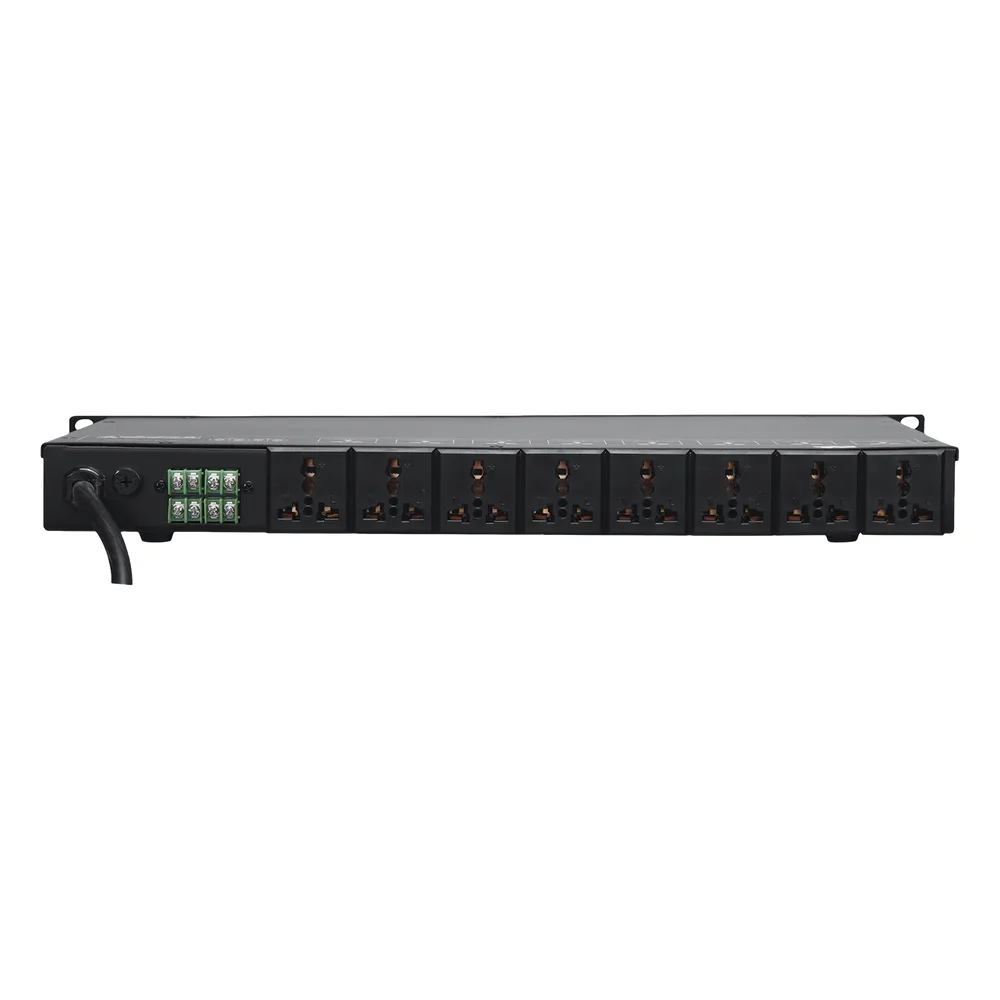 Secuenciador de Potencia | 8 Salidas | Delay de activación de 1 segundo | Recomendado para rack de amplificación, Videowall, o equipos de alta potencia. – vista 2