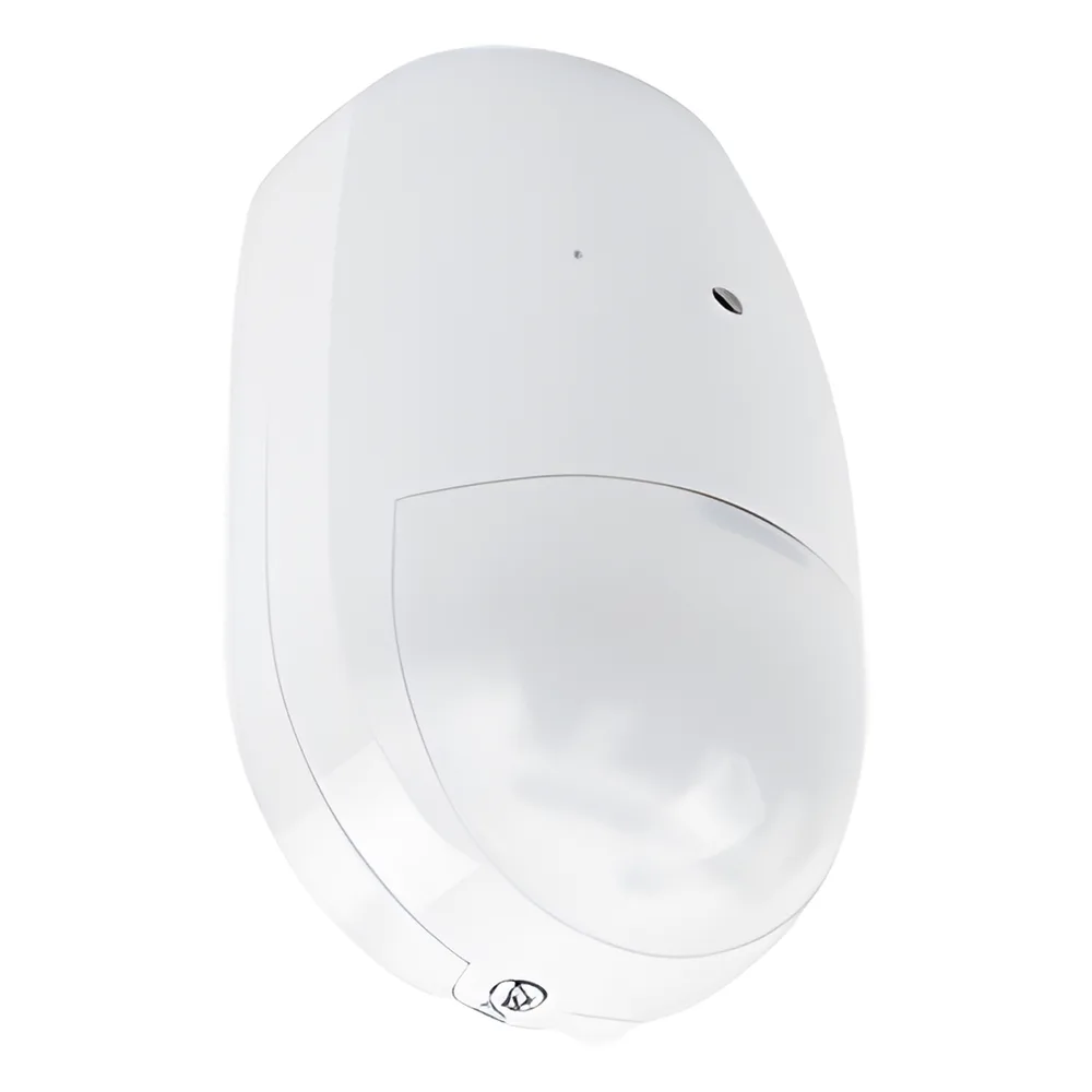 Sensor de Movimiento PIR y Ruptura de Cristal Inalámbrico / Detección PIR 12 m (39.4 ft) / Cobertura 85.9° / Ruptura de Cristal 8 m (26.2 ft) / 120° / Inmunidad a Mascotas 30 kg (66 lb) / Batería 4 Años / AX PRO Hikvision – vista 4