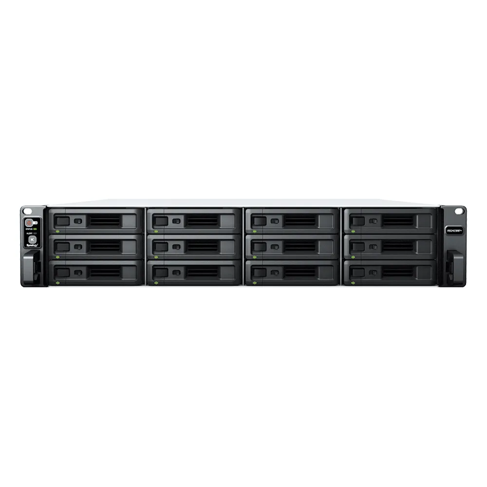 Servidor de Almacenamiento RackStation RS2423RP+ | 12 Bahías | 2U | Hasta 432 TB | Conectividad 10GbE | RAID Soportado | Fuentes de Alimentación Duales | Intercambio en Caliente | Compatibilidad con VMware y Hyper-V. – vista 2