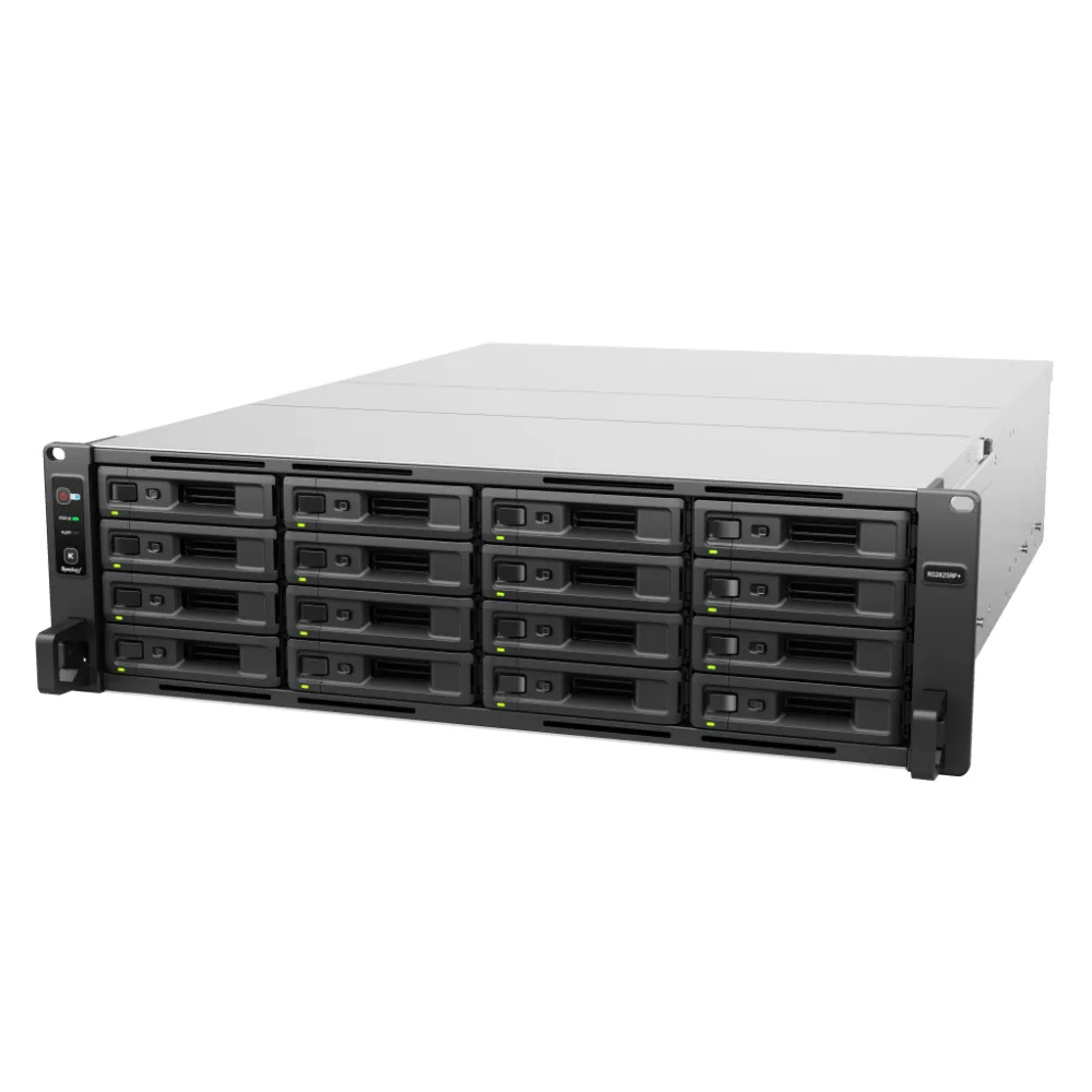 Servidor de Almacenamiento RackStation RS2825RP+ | 16 Bahías | 3U | Hasta 560 TB | Rendimiento 3,519/1,790 MB/s | Fuentes de Alimentación Duales | Expansión PCIe | Compatible con Virtualización y Vigilancia.