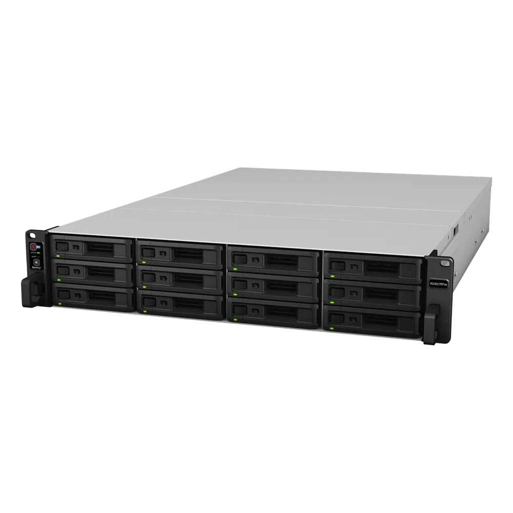 Servidor de Almacenamiento Synology RackStation RS3621RPxs | 12 Bahías | Procesador Intel Xeon D-1531 de 6 Núcleos | 8 GB DDR4 ECC | Expandible a 36 Bahías | Energía Redundante | Compatible con Virtualización y RAID. – vista 4