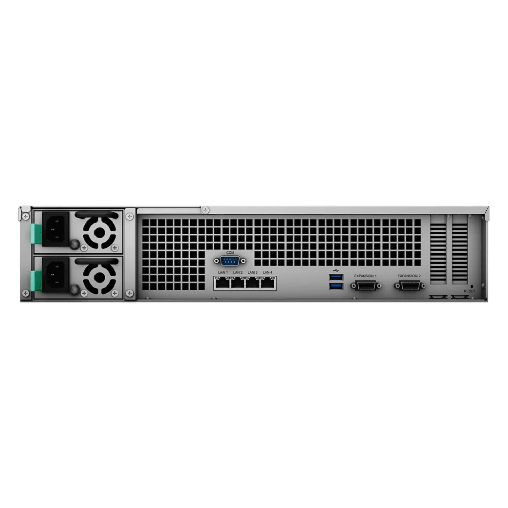 Servidor de Almacenamiento Synology RackStation RS3621RPxs | 12 Bahías | Procesador Intel Xeon D-1531 de 6 Núcleos | 8 GB DDR4 ECC | Expandible a 36 Bahías | Energía Redundante | Compatible con Virtualización y RAID. – vista 7