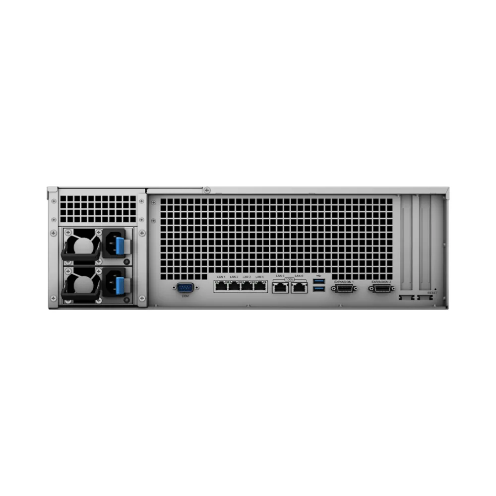 Servidor de Almacenamiento Synology RackStation RS4021xs+ | 16 Bahías | Procesador Intel Xeon D-1541 de 8 Núcleos | Memoria 16 GB Ampliable a 64 GB | RAID F1, 0, 1, 5, 6, 10 | 403,000 IOPS | 6,200 MB/s Lectura Secuencial | Energía Red – vista 7