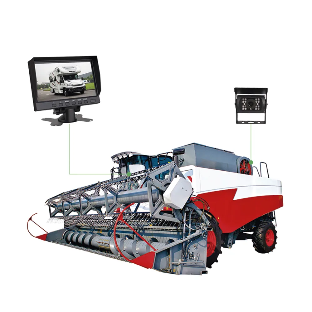 Sistema Profesional de Cámara de Reversa y Monitor Alámbrico para Vehículos de Trabajo y Montacargas – vista 9