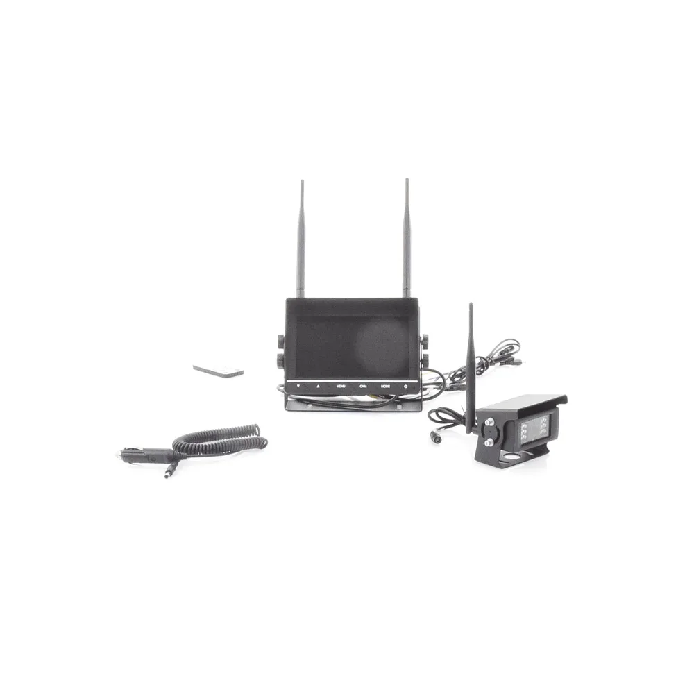 Sistema Profesional Inalámbrico de Cámara de Reversa Infrarroja y Monitor de 7" para Vehículos de Trabajo y Montacargas – vista 9