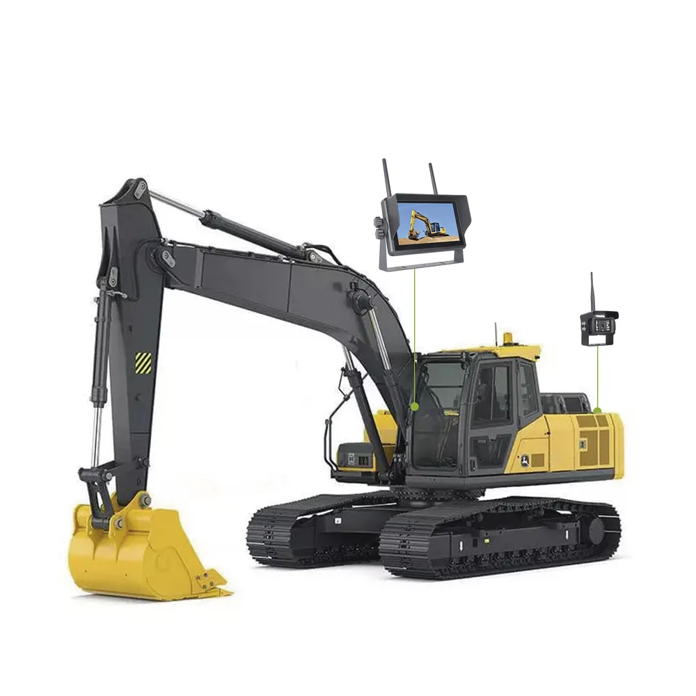 Sistema Profesional Inalámbrico de Cámara de Reversa Infrarroja y Monitor Touch de 7" para Vehículos de Trabajo y Montacargas – vista 10