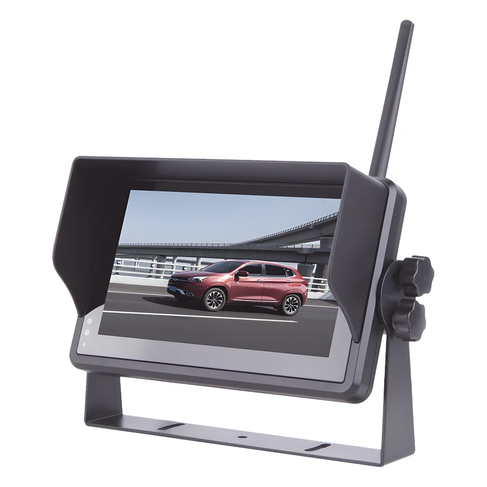 Sistema Profesional Inalámbrico de Cámara de Reversa Infrarroja y Monitor Touch de 7" para Vehículos de Trabajo y Montacargas – vista 15