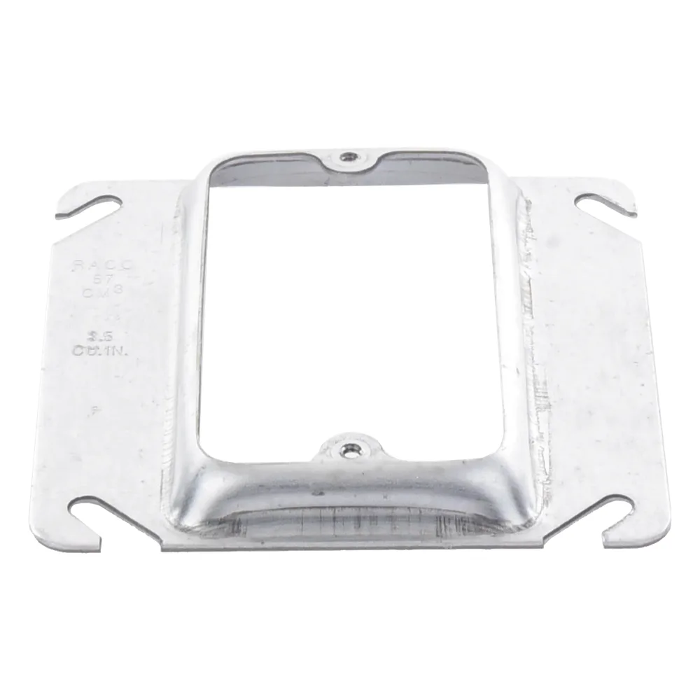 Sobretapa Cuadrada Galvanizada  de 4", realce de 1/2". – vista 3